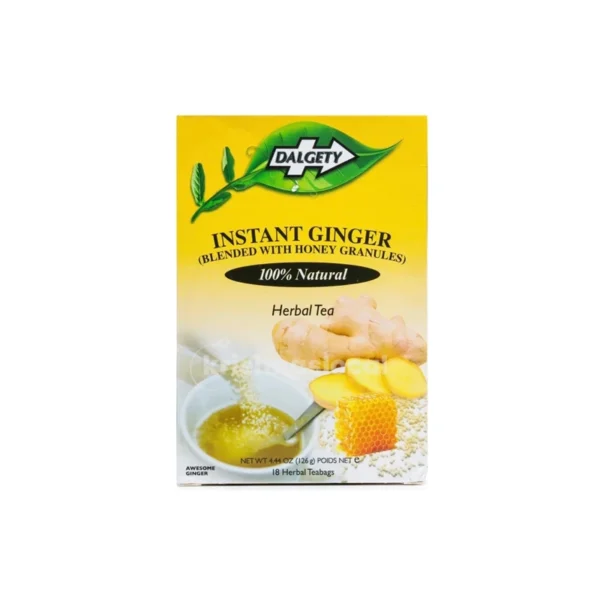 Dalgety Instant Ginger (Blended With Honey Granules) Herbal Tea 126g^