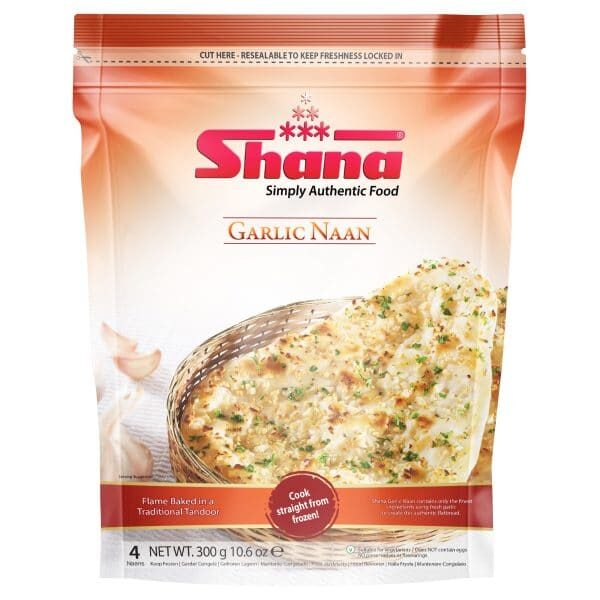 Shana Garlic Naan 300g^