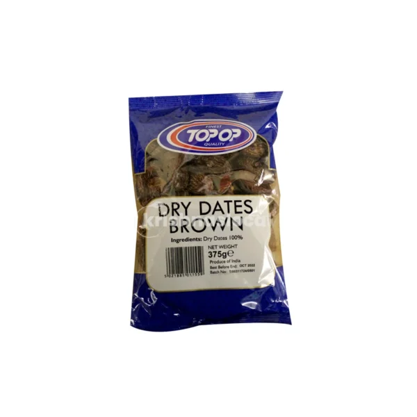 Top Op Dried Dates Brown 375g