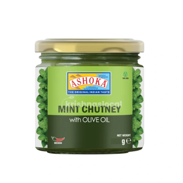 Ashoka Mint Chutney with Olive Oil 250g^