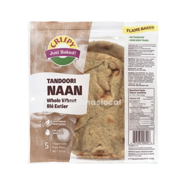 Crispy Tandoori Naan Whole Wheat 500g^