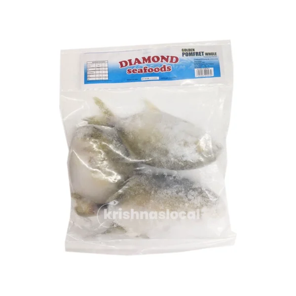 Diamond Foods frozen Golden Pomfret Whole 1kg^