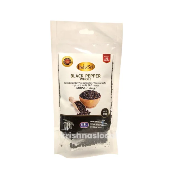 Inndu Sri Black Pepper Whole 100g^