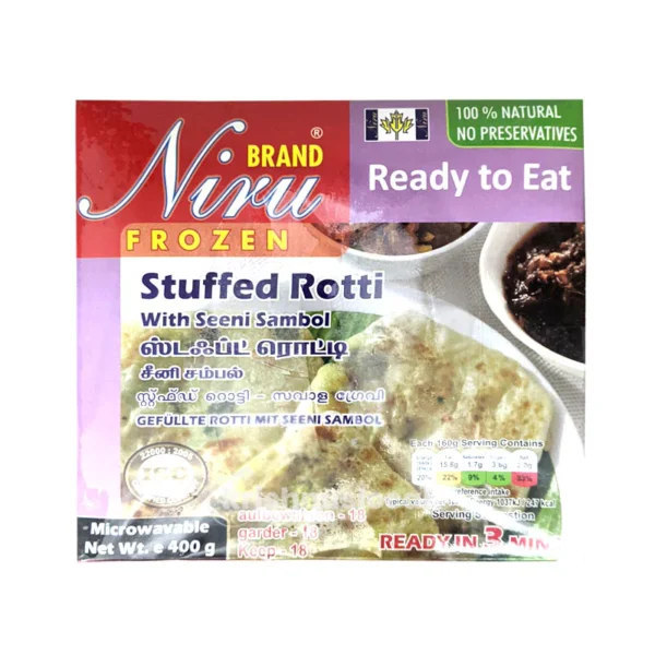 Niru Stuffed Rotti With Seeni Sambol 400g^