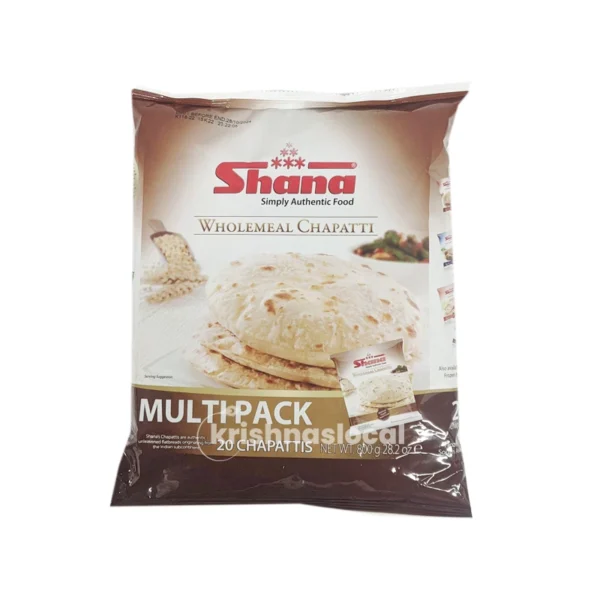 Shana Wholemeal Chapatti (Multi Pack) 800g^