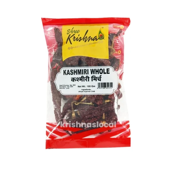 Shree Krishna Kashmiri Chilli Whole 100g^