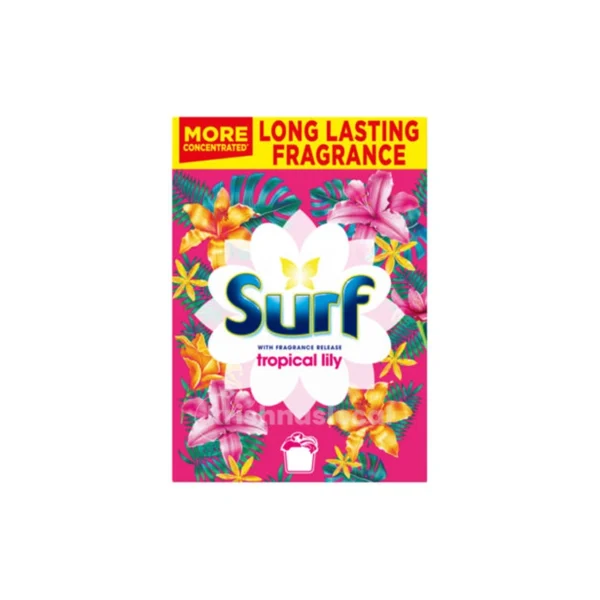Surf Tropical Lily Laundry Detergent Powder 400g^