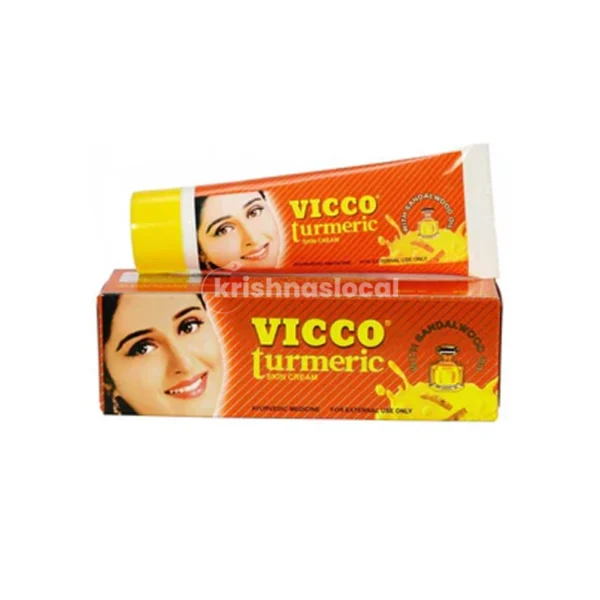 Vicco Turmeric Skin Cream With Sandalwood Oil 50g^