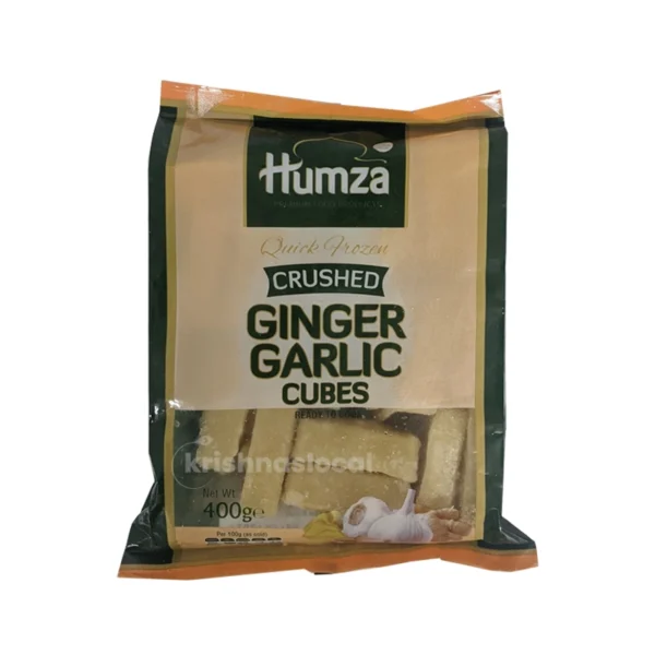 Hamza Crushed Ginger Garlic Cubes 400g^