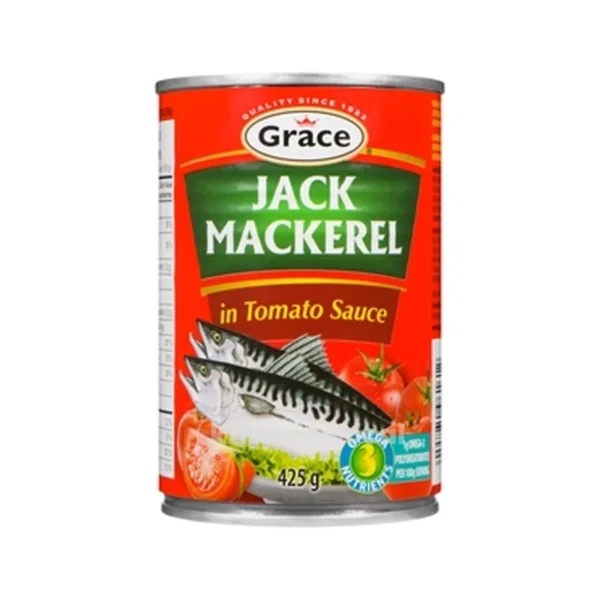 Grace Jack Mackerel In Tomato Sauce 425g^
