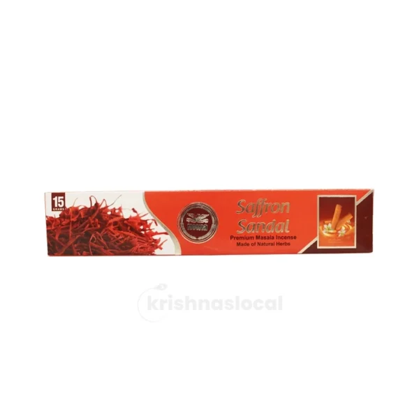 Heera Saffron Sandal Incense Sticks 15g(12 sticks)^