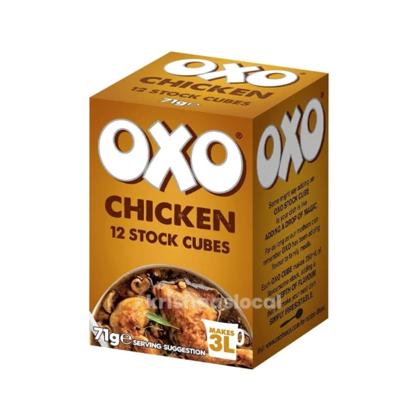 Oxo chicken stock cubes 71g^