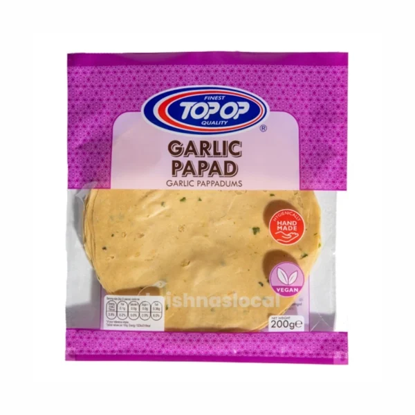 Top Op Garlic Papad 200g^
