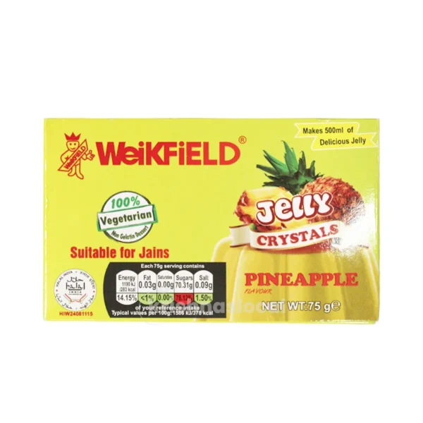 Weikfield Jelly Crystals Pineapple 75g^
