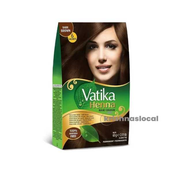 Vatika Henna Hair Colour - Dark Brown 60g