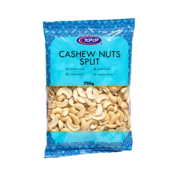 Top Op Cashew Nuts Split 750g