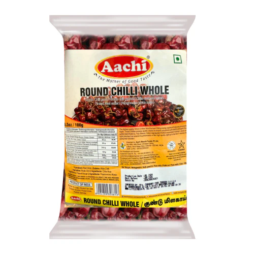 Aachi Round Mundu Chillies 100g