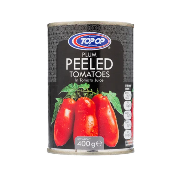 Top Op Peeled Plum Tomatoes 400g