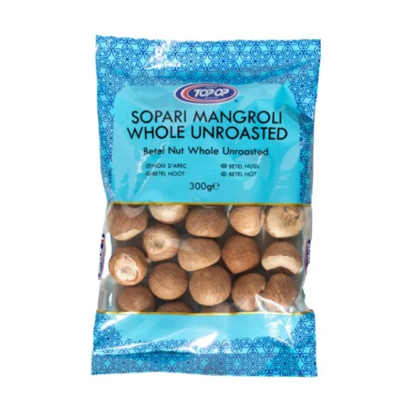 Top Op Sopari Mangroli Whole Unroasted 100g